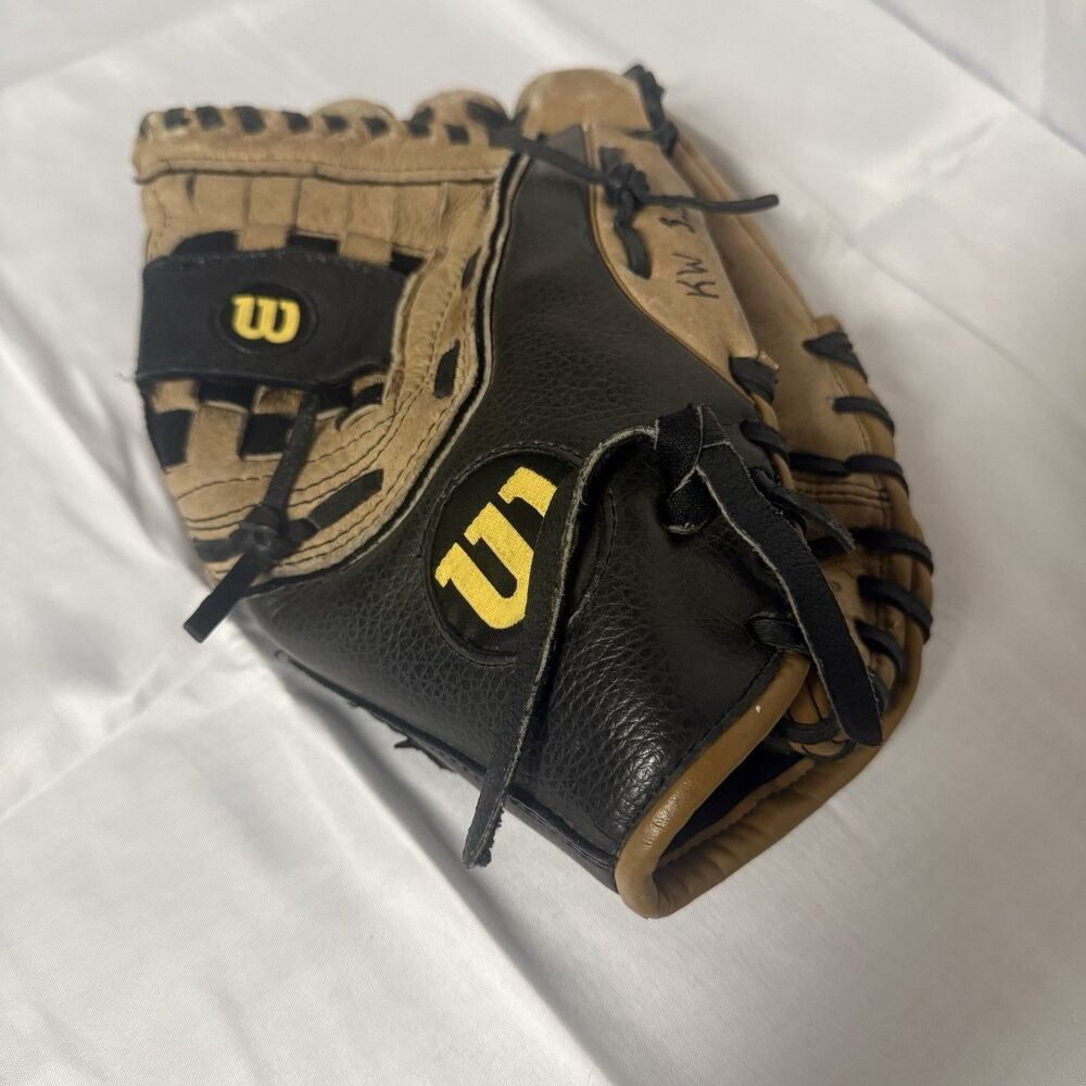Wilson Pro Select A2450 12” Leather Baseball Glove Black/Tan Left Hand TBN